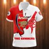 Arsenal FC White Red The Gunners Polo Shirt