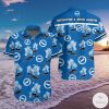 Brighton Hove Albion FC Blue Coconut Tree Island Hawaiian Shirt