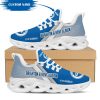 Brighton Hove Albion FC Custom Name Blue Grey Max Soul Shoes
