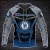 Chelsea FC Black Blue Champion Zip Up Hoodie