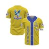 Crystal Palace FC Custom Name Yellow Baseball Jersey