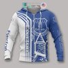 Everton FC Logo White Royal Zip Up Hoodie