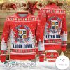 Luton Town FC Snowflake Ugly Christmas Sweater