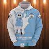 Manchester City White Blue Moonchester Pullover Hoodie