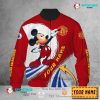 Manchester United Custom Name Mickey Bomber Jacket