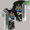 Newcastle United FC Black White The Magpies T-Shirt