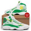 Norwich City FC Custom Name Number Air Jordan 13 Shoes