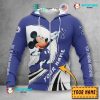 Tottenham Hotspur FC Custom Name Mickey Zip Up Hoodie