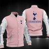 Tottenham Hotspur FC Pink White Baseball Jacket