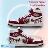 West Ham United FC Custom Name Number Premier League Air Jordan 1 High Sneakers