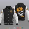 Wolverhampton Wanderers FC Black Skull Baseball Jacket
