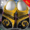 Wolverhampton Wanderers FC Custom Name Yellow Black Crocs