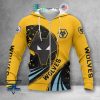 Wolverhampton Wanderers FC Gold Zip Up Hoodie