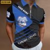 Cardiff City FC Custom Name Fan Edition Zipper Polo Shirt