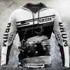 Music Lover – Drums Black White Pullover Hoodie