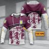 Aston Villa FC Custom Name Sporty Style Pullover Hoodie