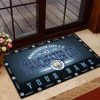 Manchester City Custom Name New Edition Rubber Doormat