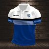 Gillingham FC Custom Name New Edition Striped Polo Shirt