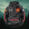 Manchester United Custom Name New Style Lace-Up Hoodie