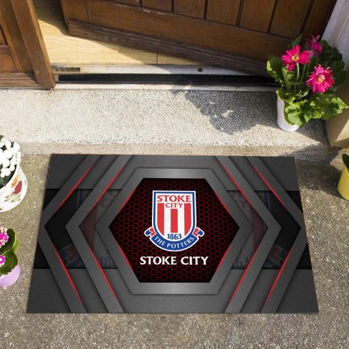 Stoke City FC New Edition Rubber Doormat Stoke City FC New Edition Rubber Doormat