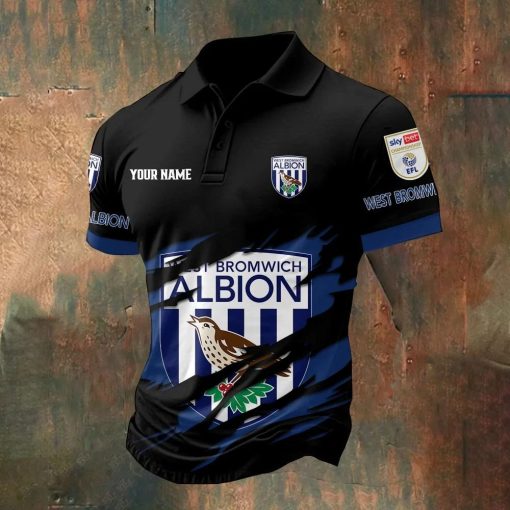 West Bromwich Albion Custom Name New Style Polo Shirt West Bromwich Albion Custom Name New Style Polo Shirt