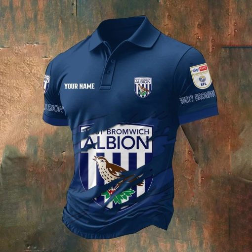 West Bromwich Albion Custom Name New Style Polo Shirt