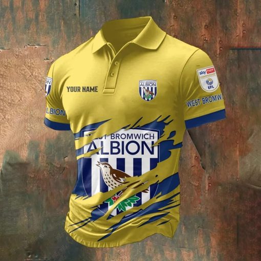 West Bromwich Albion Custom Name New Style Polo Shirt West Bromwich Albion Custom Name New Style Polo Shirt