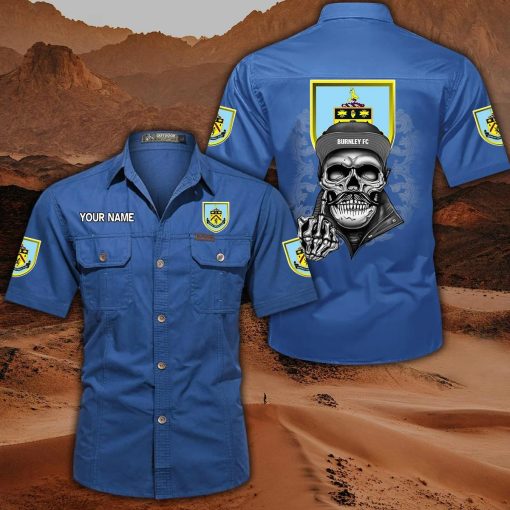 Burnley FC Custom Name Cool Skull Statement Shirt Burnley FC Custom Name Cool Skull Statement Shirt