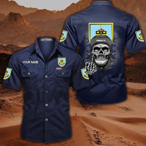 Burnley FC Custom Name Cool Skull Statement Shirt Burnley FC Custom Name Cool Skull Statement Shirt
