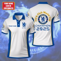 Chelsea FC Custom Name FIFA Club World Cup 2025 Polo Shirt