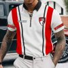 AFC Bournemouth Custom Name New Version Zipper Polo Shirt