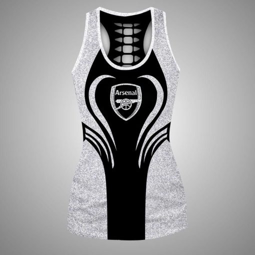 Arsenal FC Sports Edition Hollow Tank Top and Leggings Arsenal FC Sports Edition Hollow Tank Top and Leggings