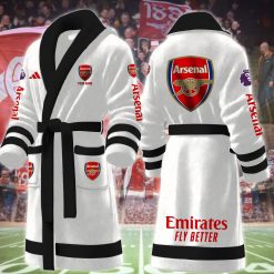 Arsenal FC Custom Name New Version Fleece Bathrobe