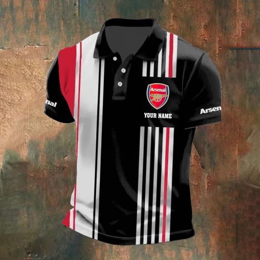 Arsenal FC Custom Name New Version Polo Shirt