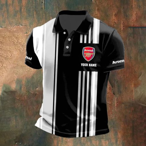 Arsenal FC Custom Name New Version Polo Shirt Arsenal FC Custom Name New Version Polo Shirt