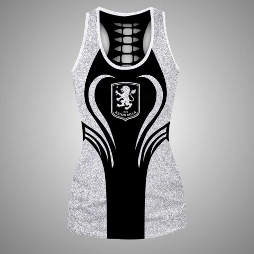 Aston Villa FC Sports Edition Hollow Tank Top and Leggings Aston Villa FC Sports Edition Hollow Tank Top and Leggings