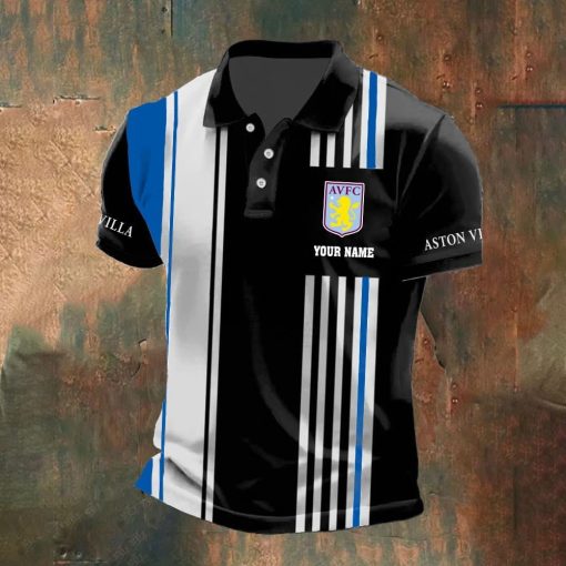 Aston Villa FC Custom Name New Version Polo Shirt Aston Villa FC Custom Name New Version Polo Shirt