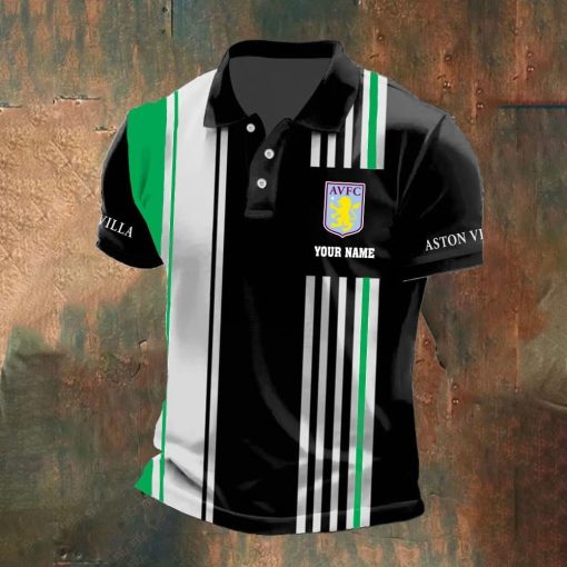 Aston Villa FC Custom Name New Version Polo Shirt Aston Villa FC Custom Name New Version Polo Shirt