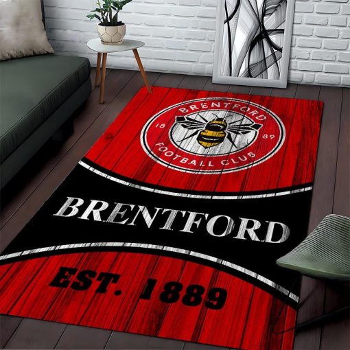 Brentford FC New Version Floor Rug Brentford FC New Version Floor Rug