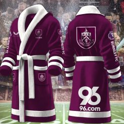 Burnley FC Custom Name New Version Fleece Bathrobe