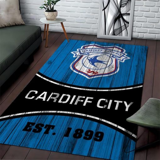 Cardiff City FC New Version Floor Rug Cardiff City FC New Version Floor Rug