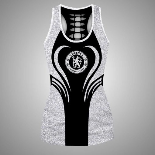 Chelsea FC Sports Edition Hollow Tank Top and Leggings Chelsea FC Sports Edition Hollow Tank Top and Leggings