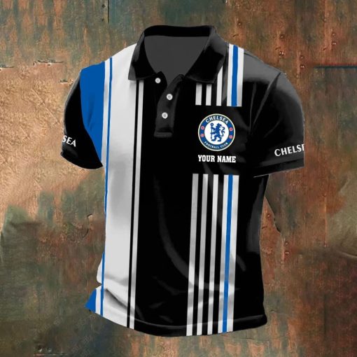 Chelsea FC Custom Name New Version Polo Shirt