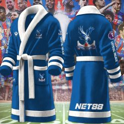 Crystal Palace FC Custom Name New Version Fleece Bathrobe