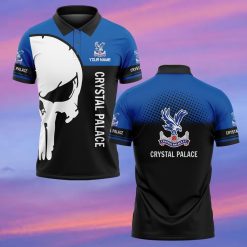 Crystal Palace FC Custom Name New Edition Skull Polo Shirt