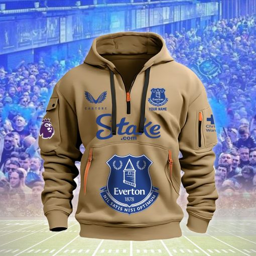 Everton FC Custom Name New Version Quarter Zip Hoodie Everton FC Custom Name New Version Quarter Zip Hoodie