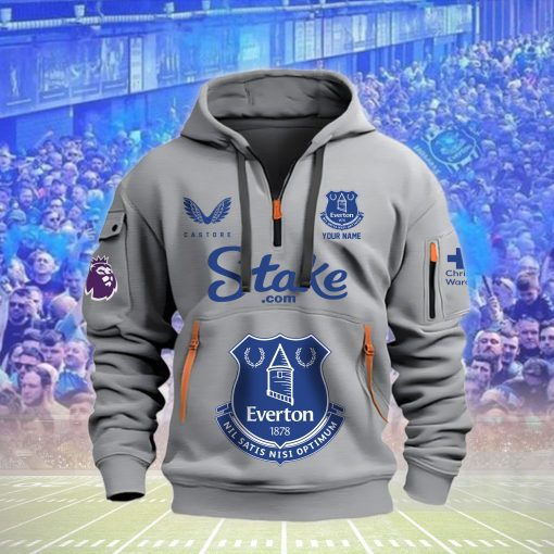 Everton FC Custom Name New Version Quarter Zip Hoodie Everton FC Custom Name New Version Quarter Zip Hoodie