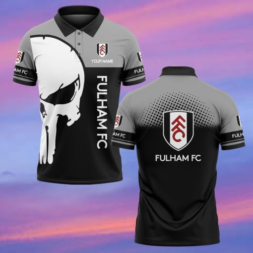 Fulham Custom Name New Edition Skull Polo Shirt Fulham Custom Name New Edition Skull Polo Shirt