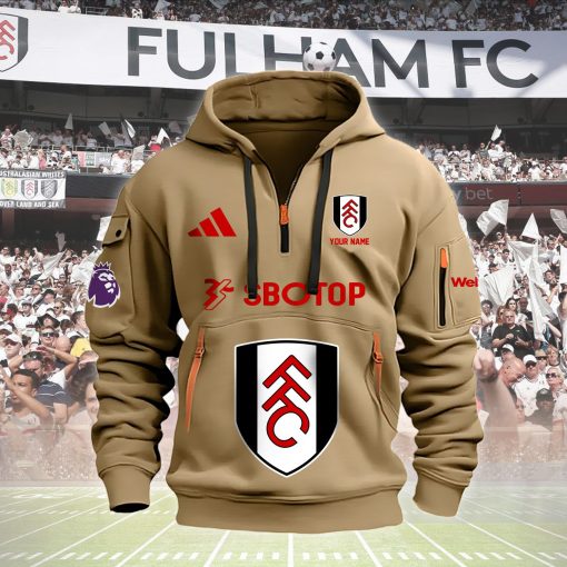 Fulham Custom Name New Version Quarter Zip Hoodie Fulham Custom Name New Version Quarter Zip Hoodie