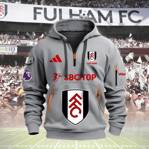 Fulham Custom Name New Version Quarter Zip Hoodie Fulham Custom Name New Version Quarter Zip Hoodie